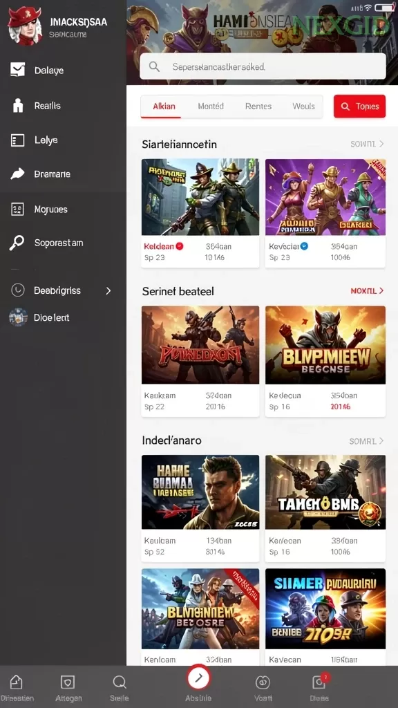 Pratinjau antarmuka nexgid — aplikasi APK resmi Android v2.5.6